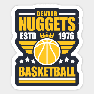 Denver Nuggets 1976 Basketball Retro Sticker